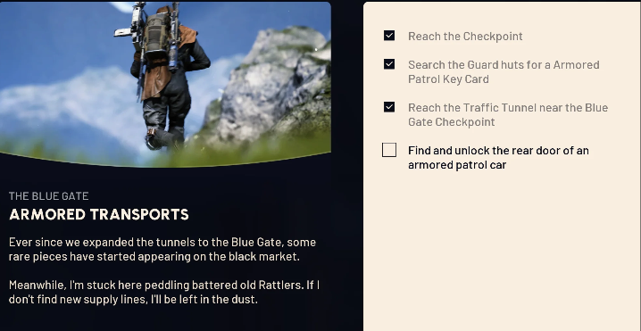 Armored Transports Quest arc raiders
